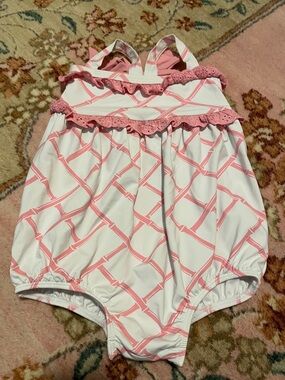 TBBC the Beaufort bonnet company pink bamboo proverbs swimsuit